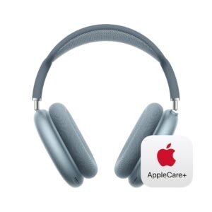 Apple AirPods Max Wireless Over-Ear Headphones, Pro-Level Active Noise Cancellation, Transparency Mode, Personalized Spatial Audio - Blue with AppleCare+ (2 Years)