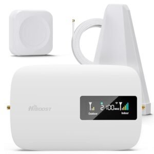 Cell Phone Booster for Home Office | Up to 2500 Sq Ft | Cell Phone Signal Booster Boosts 5G, 4G LTE for All U.S. Carriers—Verizon, AT&T, T-Mobile&More | HD Display | App Support...