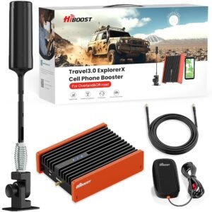 Cell Phone Signal Booster for Overland and Off-road Vehicle | Boosts 5G & 4G LTE for All Carriers - Verizon, AT&T, T-Mobile & More | Folding Antenna Mount | Ultra-stable Booster...