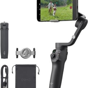 DJI Osmo Mobile 6 Gimbal Stabilizer for Smartphones, 3-Axis Phone Gimbal, Built-In Extension Rod, Object Tracking, Portable and Foldable, Vlogging Stabilizer, YouTube TikTok,...