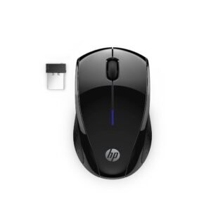 HP X3000 G3 Wireless Mouse - Black, 15-Month Battery, Side Grips for Control, Travel-Friendly, Blue LED, Powerful 1600 DPI Optical Sensor, Compatible with Wins PC/Laptop, Mac,...