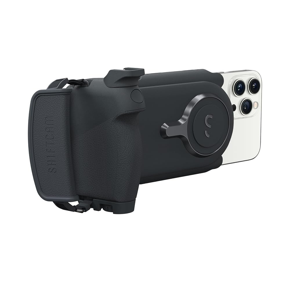 ShiftCam ProGrip Starter Kit - DSLR Style Mobile Battery Grip - Wireless Shutter Button - Built in Powerbank - Qi Wireless Charging - Freestanding Dock - Tripod Mount - Android...